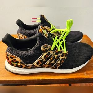 Adidas Ultra Boost DNA Mens 12  Running Shoes 🐆 Leopard Black
